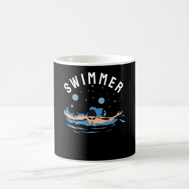 Taza De Café Swimmer - Diseño perfecto para nadadores (Centro)