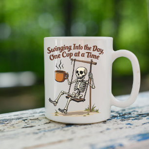 Taza De Café Swinging Skeleton Coffee Mug