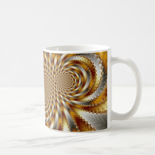 Taza De Café Swirl Fractal 1 - Fractal Mug (Derecha)