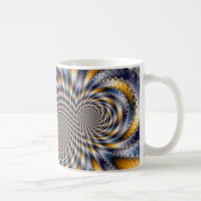 Taza De Café Swirl Fractal 2 - Fractal Mug (Derecha)