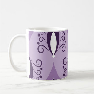 Taza De Café Swirls Vintage Geometric Seamless Art