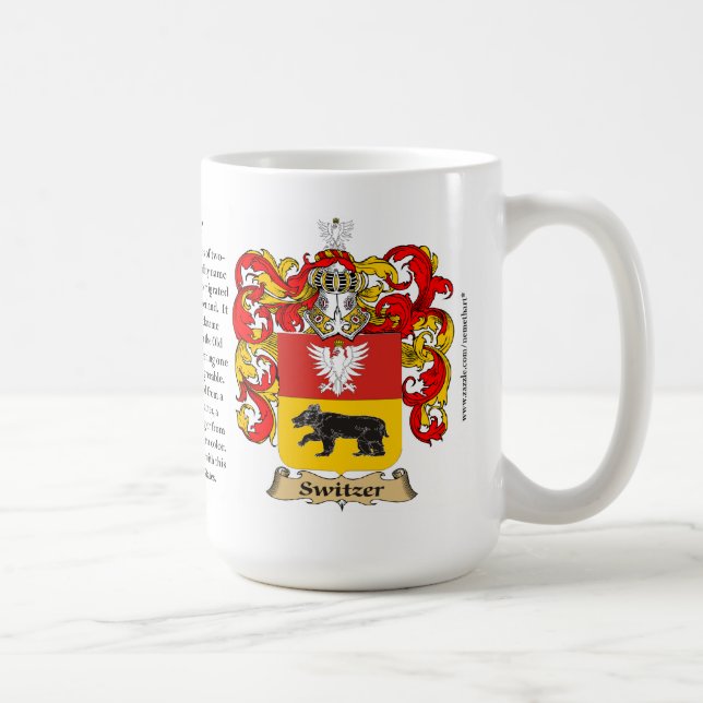 Taza De Café Switzer, el origen, el significado y el escudo (Derecha)