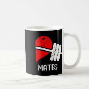 Taza De Café Swole Mates Parejas Coincidiendo Gym Funny Tee Wei