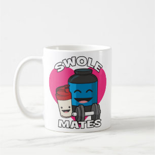 Taza De Café SWOLEMATES Funny Bodybuilding Protein Shake