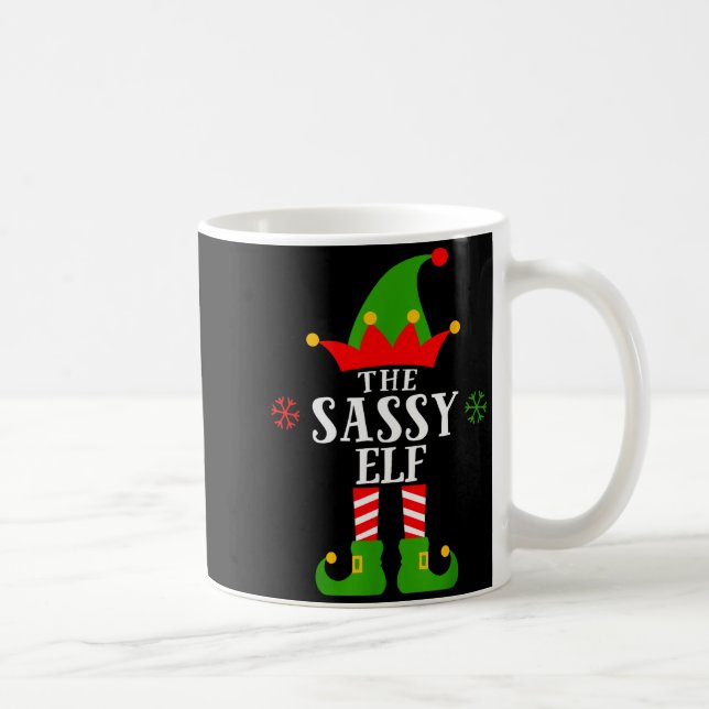 Taza De Café Sy Elf Funny Matching Family Group Christmas Pajam (Derecha)