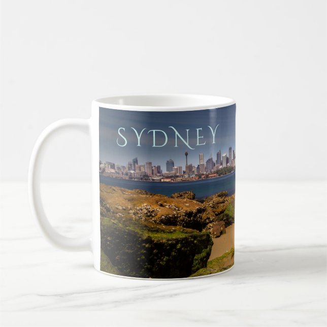 Taza De Café Sydney Australia Skyline, de Bradleys Head (Izquierda)