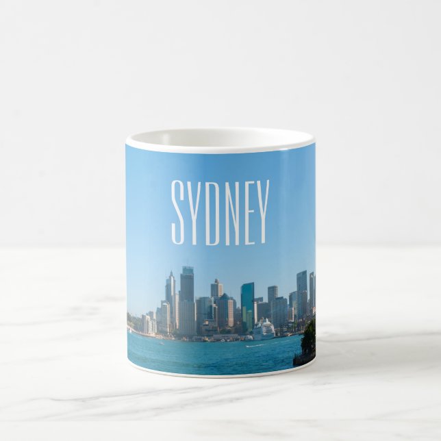 Taza De Café Sydney Harbour Bridge & Opera House Skyline (Centro)