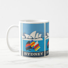 Taza De Café Sydney Vintage: vacaciones en Australia