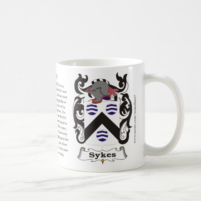 Taza De Café Sykes, el origen, el significado y el escudo (Derecha)