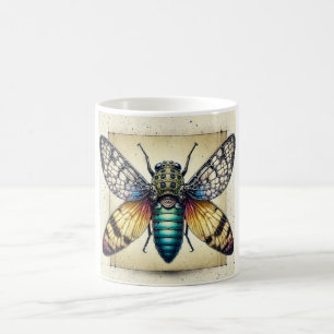 Taza De Café Syndemis Insect Top View 210724IREF201 - Watercolo