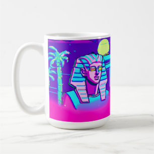 Taza De Café Synthwave Pharaoh
