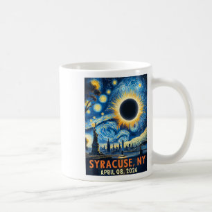 Taza De Café Syracuse New York Eclipse Solar Total 2024 Starry