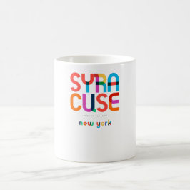 Taza De Café Syracuse New York Mid Century, Pop Art,