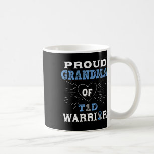 Taza De Café T1d Abuela Orgullosa Diabetes Conciencia Tipo 1 In
