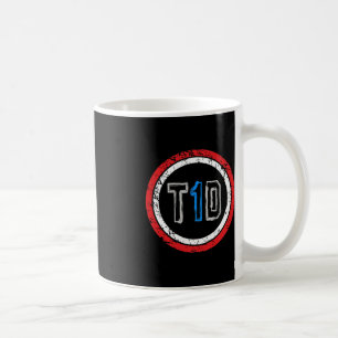 Taza De Café T1D Emblema Tipo 1 Conciencia sobre la diabetes