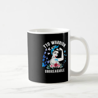 Taza De Café T1d Mujer guerrera tipo 1 Conciencia sobre la diab