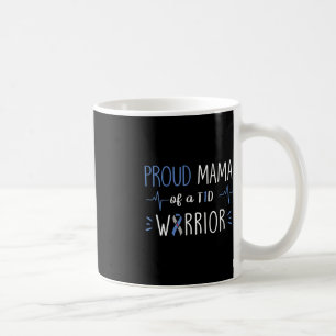 Taza De Café T1D Orgullosa Mamá Diabetes Conciencia Cinta Azul 