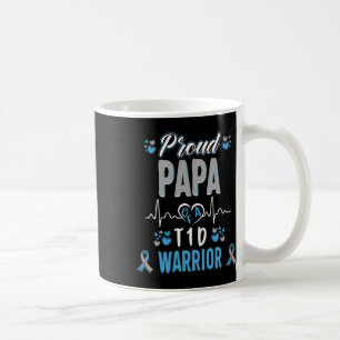 Taza De Café T1d Orgulloso Papa Diabetes Sensibilización al pán