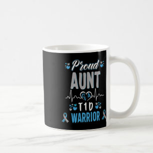 Taza De Café T1d Tía Orgullosa Conciencia de la Diabetes Tipo 1