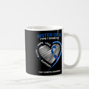 Taza De Café T1d Tipo 1 Sensibilización Sobre La Diabetes Herma