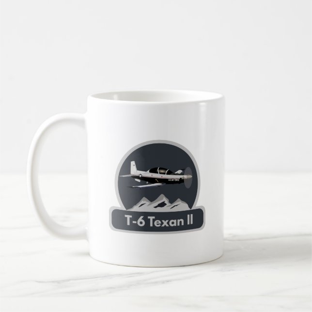 Taza De Café T-6 Aeronaves de entrenamiento Texan II (Izquierda)