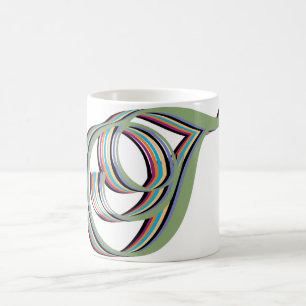 Taza De Café T cursivas