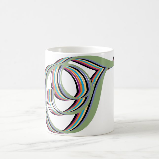 Taza De Café T cursivas (Centro)