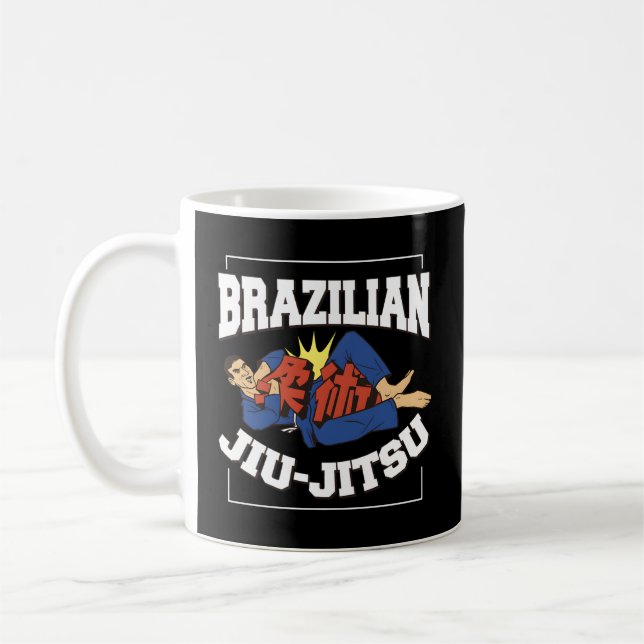 Taza De Café T dice Jiu-Jitsu brasileño (Izquierda)