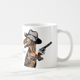 Taza De Café T-Rex como vaquero de Tejas: Un Tyrannosaurus Tex…