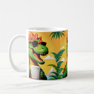 Taza De Café T-Rex Dinosaur Divertido
