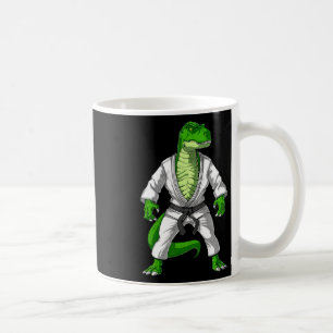 Taza De Café T-rex Dinosaur Jiu-jitsu Judo Karate Taekwondo Mar