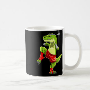 Taza De Café T-Rex divertido de Muay Thai - Boxeo Tailandés