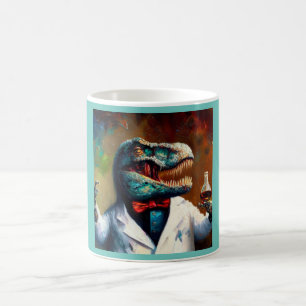 Taza De Café T Rex Mad Scientist