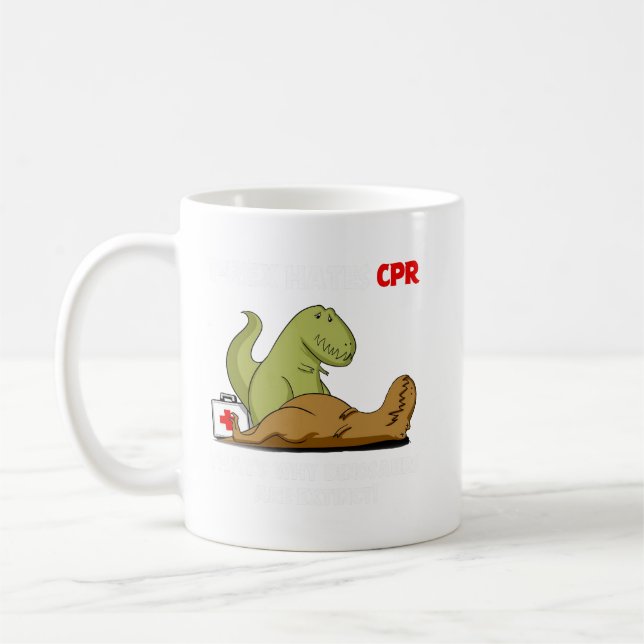 TAZA DE CAFÉ T-REX ODIA CPR MUG (Izquierda)