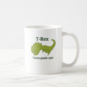 Taza De Café T-Rex odia pectorales