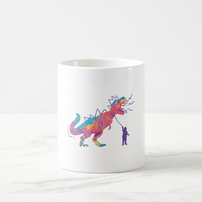 Taza De Café T-Rex sobre una correa (Centro)