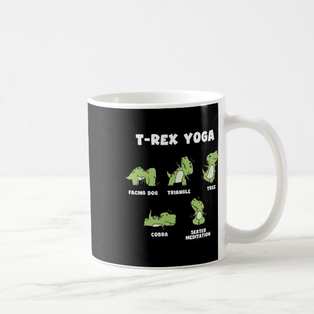 Taza De Café T-rex Yoga  (Derecha)