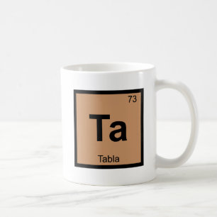 Taza De Café Ta - Tabla Música Química Símbolo de la Tabla Peri