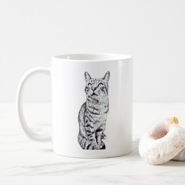 Taza De Café tabby cat (Con donut)