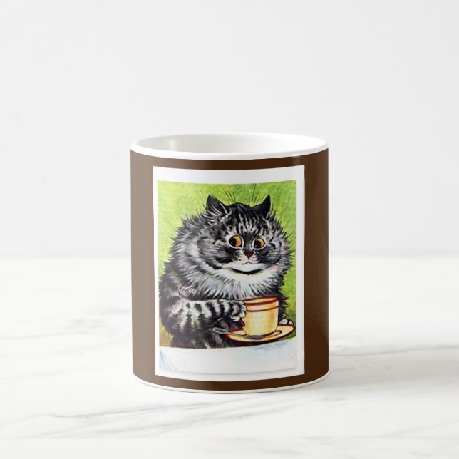 Taza De Café Tabby Cat Mug, Louis Wain, (Centro)