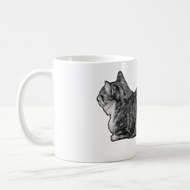 Taza De Café Tabby con garras atadas (Izquierda)
