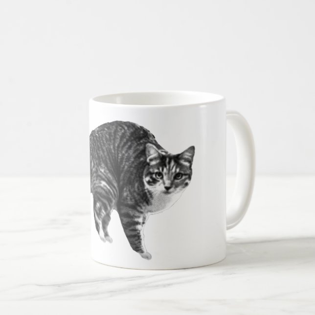 Taza De Café Tabby Glow by Winter Window (Anverso derecho)