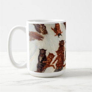 Taza De Café Tabby Toboggan Club de Louis William Wain