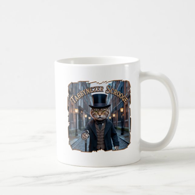 Taza De Café Tabbynezer Scrooge Photographic – Tabby Scrooge (Derecha)