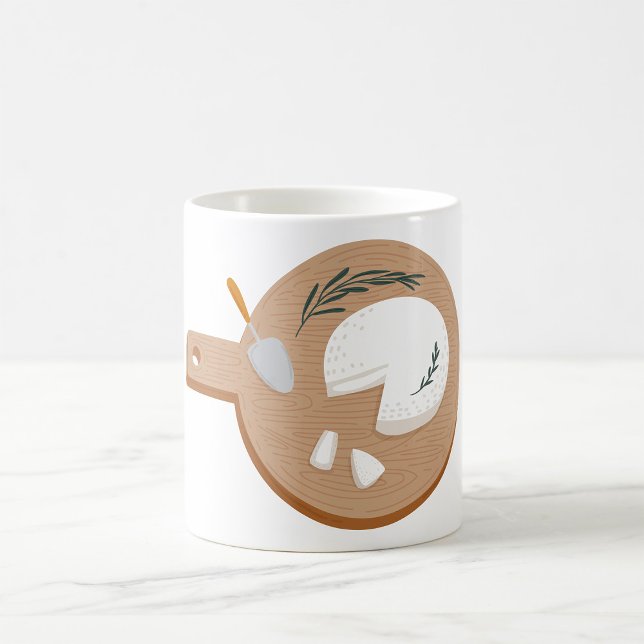Taza De Café Tabla de queso con cuchillo de brie y hierbas (Subido por el creador)