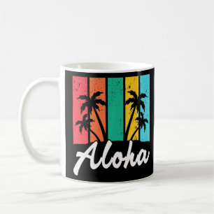 Taza De Café tabla de surf Aloha Hawaii Island Palm Beach