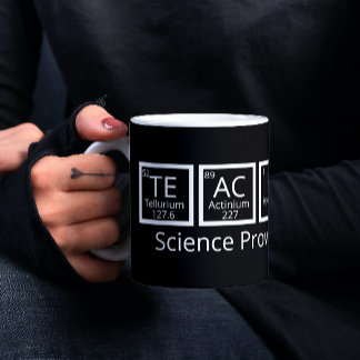 Taza De Café Tabla periódica de humor de profesores de ciencias
