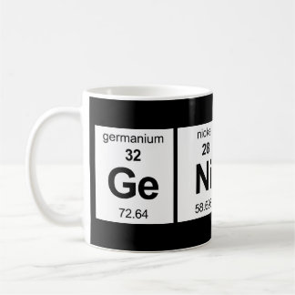 Taza De Café Tabla periódica del genio