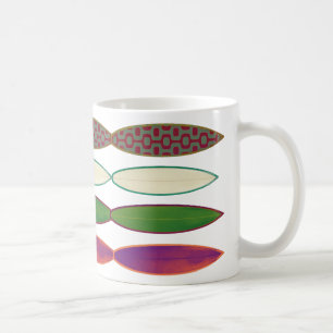 Taza De Café tablas de surf ~ estilo surf