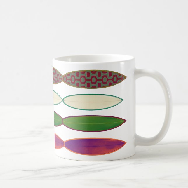 Taza De Café tablas de surf ~ estilo surf (Derecha)